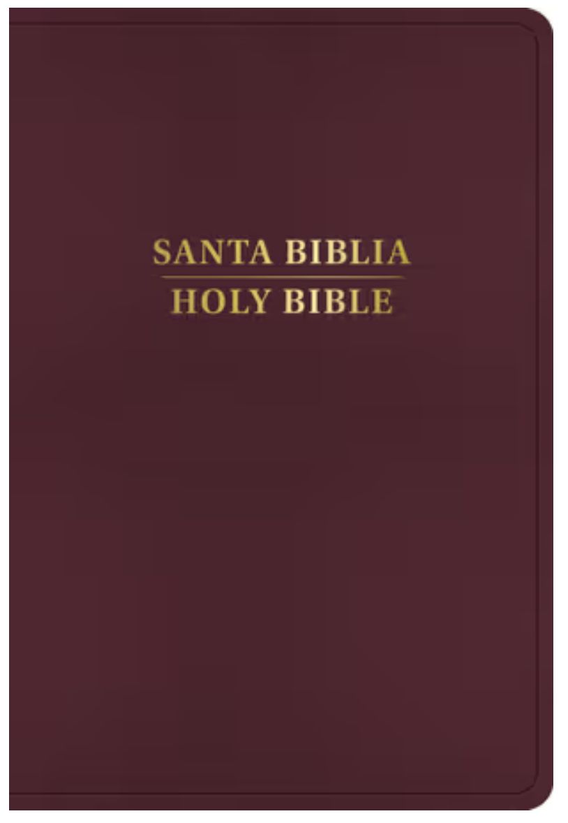 RVR 1960/KJV Biblia Bilingüe Letra Grande, Borgoña Imitación Piel