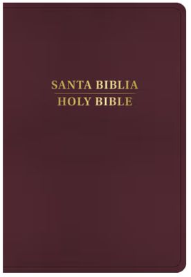 RVR 1960/KJV Biblia Bilingüe Letra Grande, Borgoña Imitación Piel