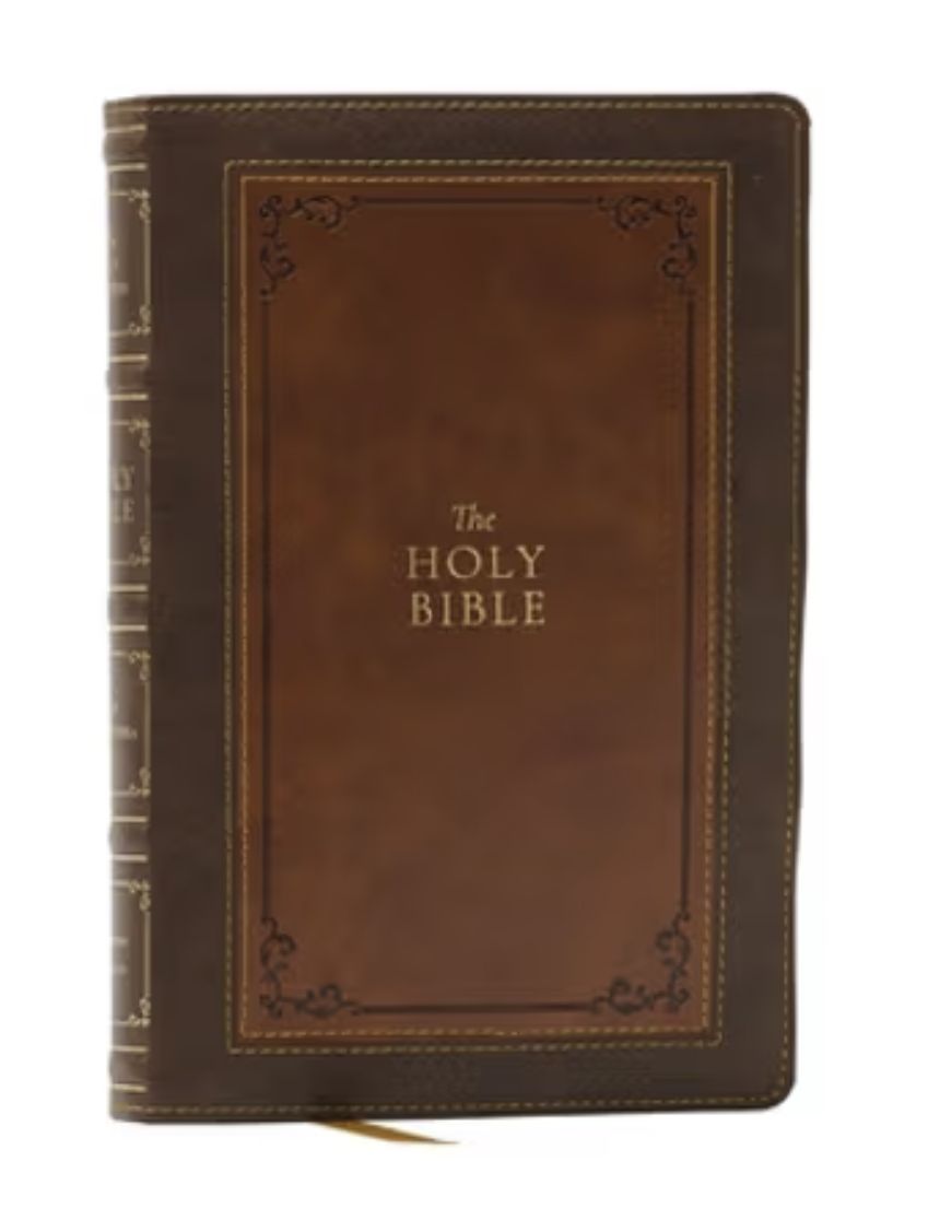 1611 KJV with Apocrypha, Brown Leathersoft