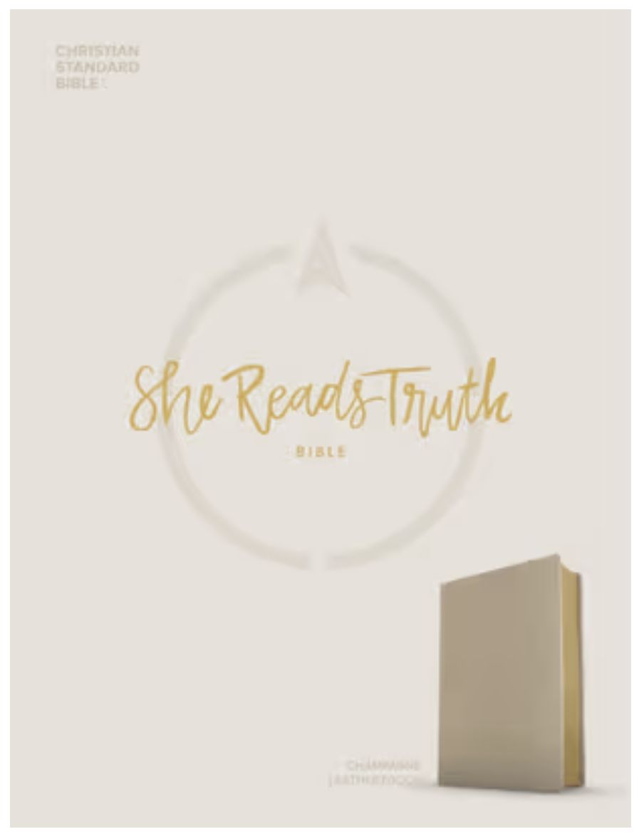 CSB She Reads Truth Bible, Champagne Gold Leathertouch: Notetaking Space, Devotionals, Reading Plans, Easy-To-Read Font