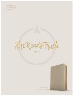 CSB She Reads Truth Bible, Champagne Gold Leathertouch: Notetaking Space, Devotionals, Reading Plans, Easy-To-Read Font