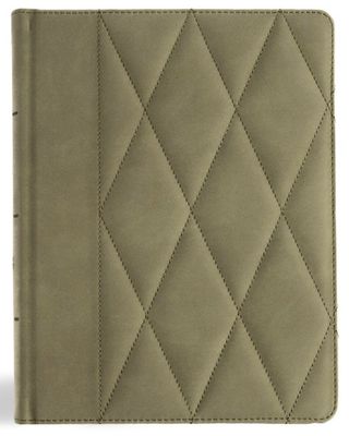 CSB Notetaking Bible Large Print Edition-Sage Suedesoft LeatherTouch