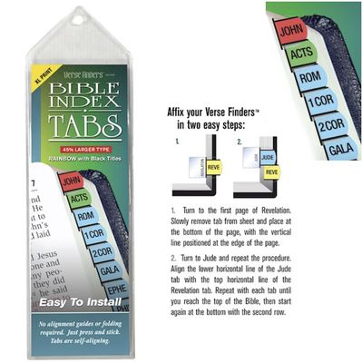 VerseFinders Tabs Rainbow Horizontal XL