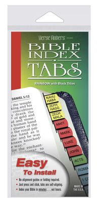 Verse Finders Horizontal Thin Pack Rainbow Bible Tabs