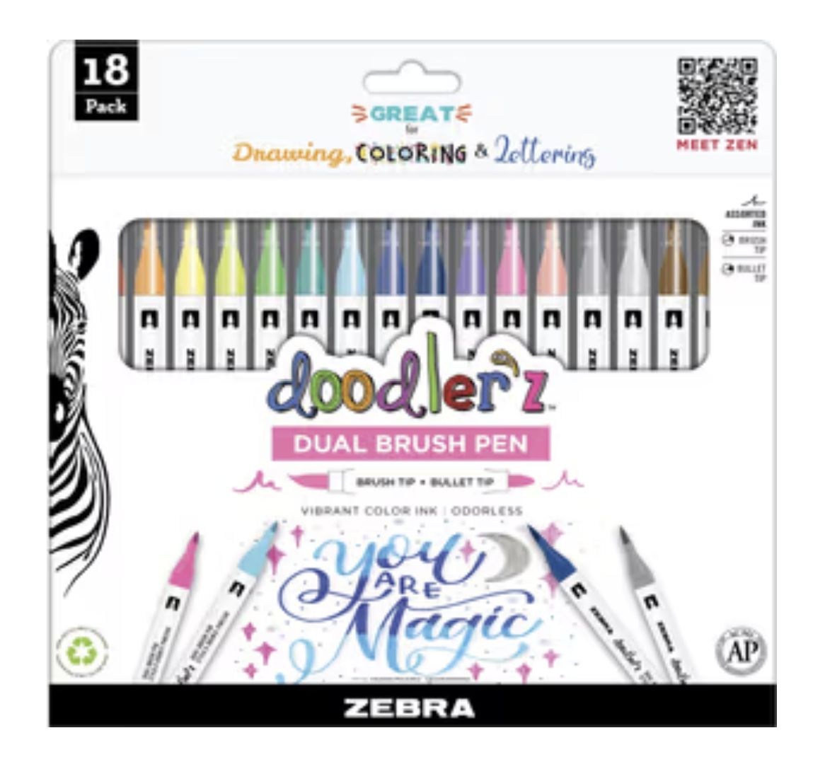Doodlerz Dual Brush Pens 18 pcs