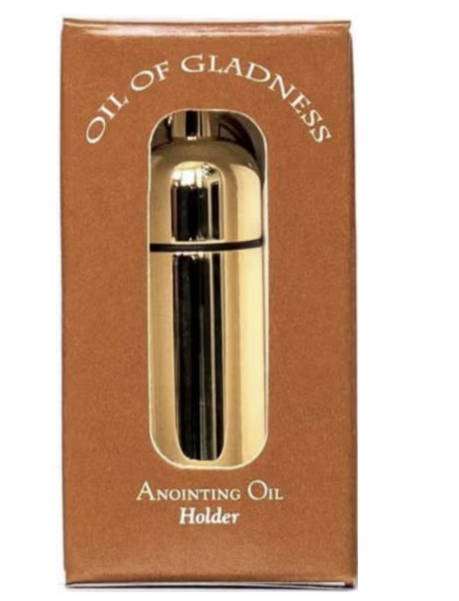 Anointing Oil Holder Goldtone
