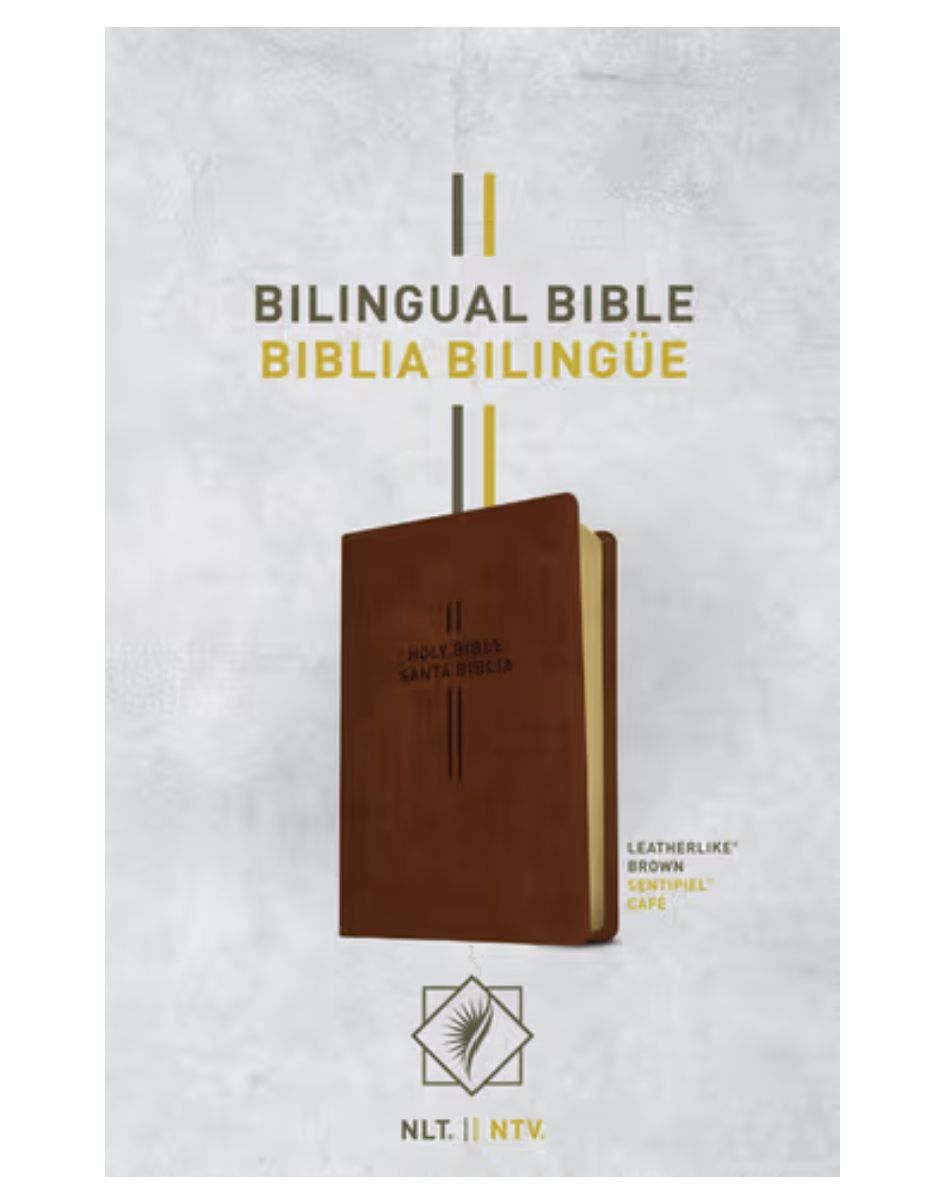 Bilingual Bible / Biblia Bilingüe Nlt/NTV Leatherlike, Brown