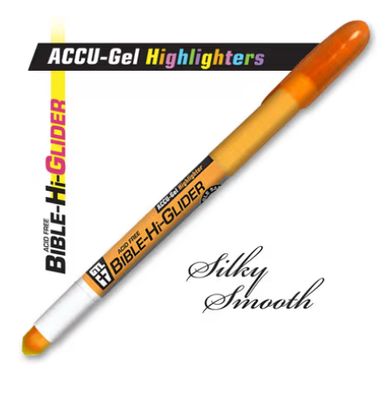 Bible Hi Glider Accu Gel Highlighter Orange