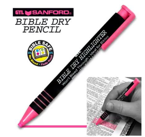 Bible Dry Highlighter-Pnk