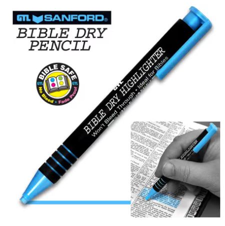 Bible Dry Highlighter - Blue