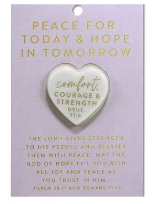 Heart Stone Card Peace For Today