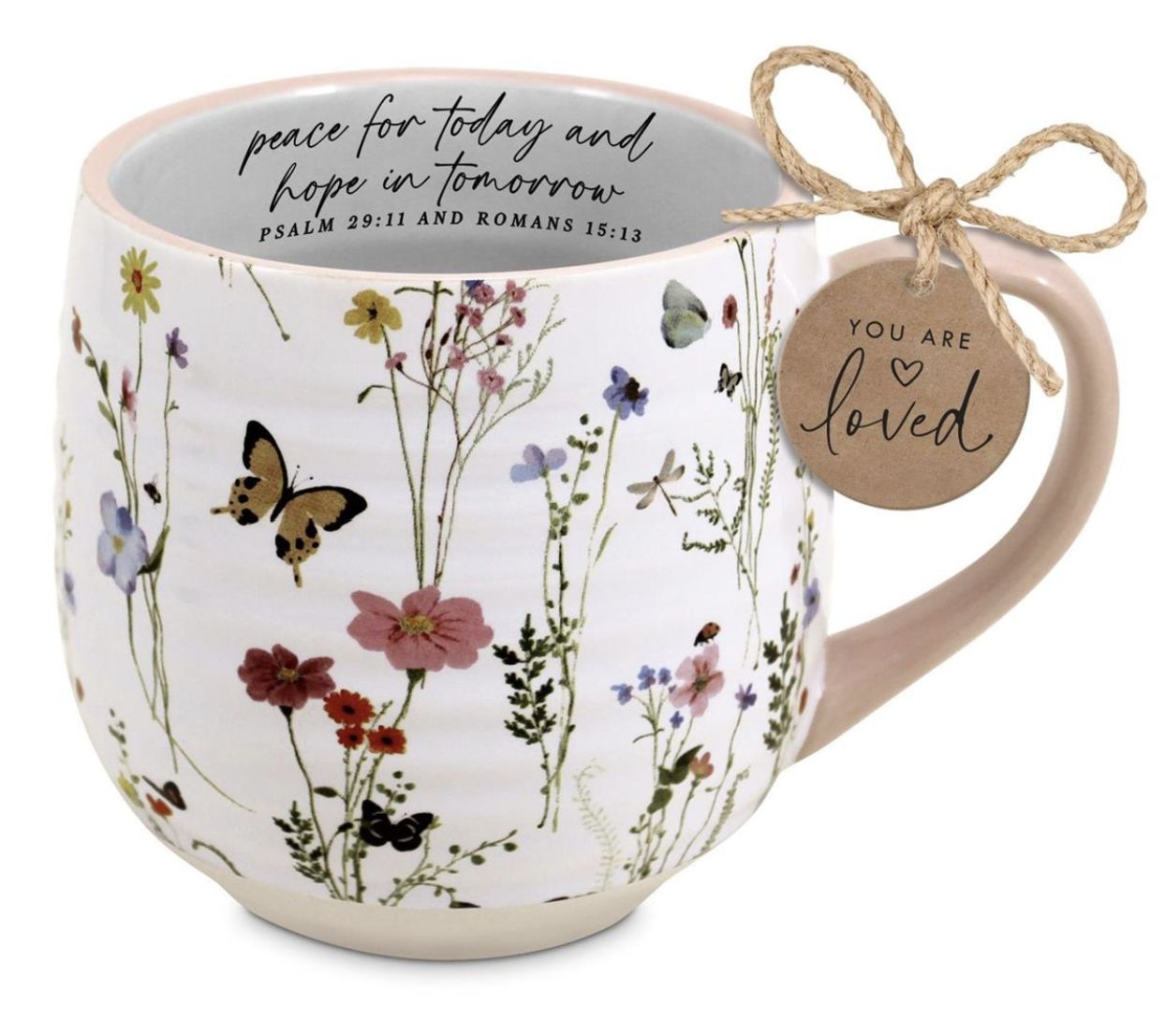 Coffeecup Blooming Joy Peace For Today