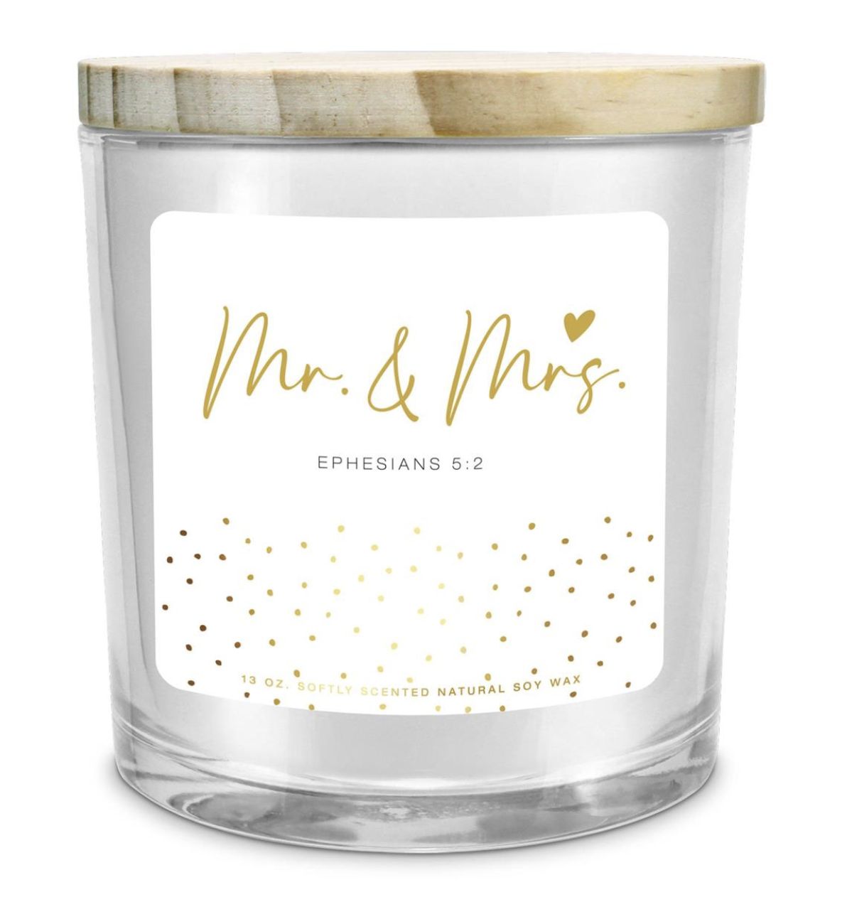 Soy Candle Mr And Mrs 13Oz Ephesians 5:2