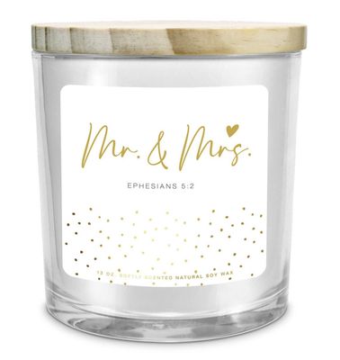 Soy Candle Mr And Mrs 13Oz Ephesians 5:2
