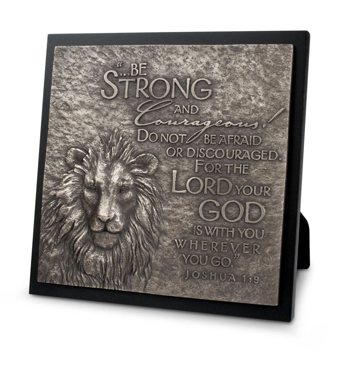 Sculpture Plaque Moments Of Faith Lion