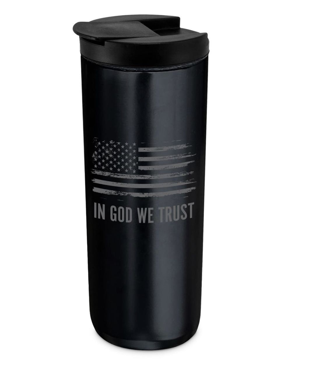 Tumbler Black 20 Oz In God We Trust
