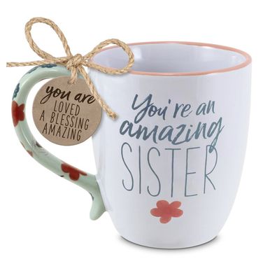 Coffeecup Touch Of Floral Sister 19Oz Philippians 1:7
