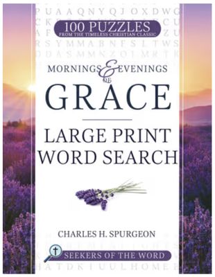 Mornings and Evenings of Grace: Large Print Word Search
