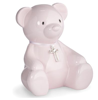Teddy Bear Keepsake Bank Pink