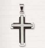 STAINLESS STEEL CROSS NECKLACE [24 INCH CHAIN]