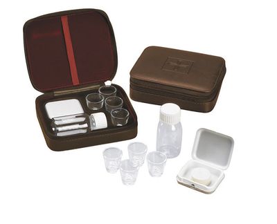4 Cup Portable Communion Brown
