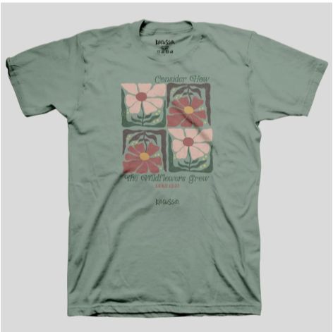 Wildflowers Stonewashed Green 3X