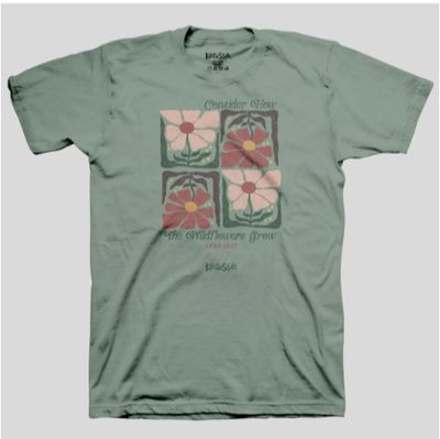 Wildflowers Stonewashed Green LG