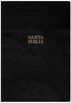RVR 1960 Biblia Letra Supergigante, Negro Piel Fabricada Con Índice