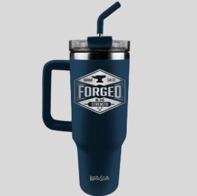 Forged 40 oz Mug w/Straw