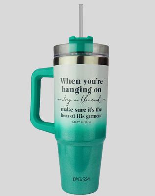 Hemmed 30 oz DW/SS Mug w/P Straw