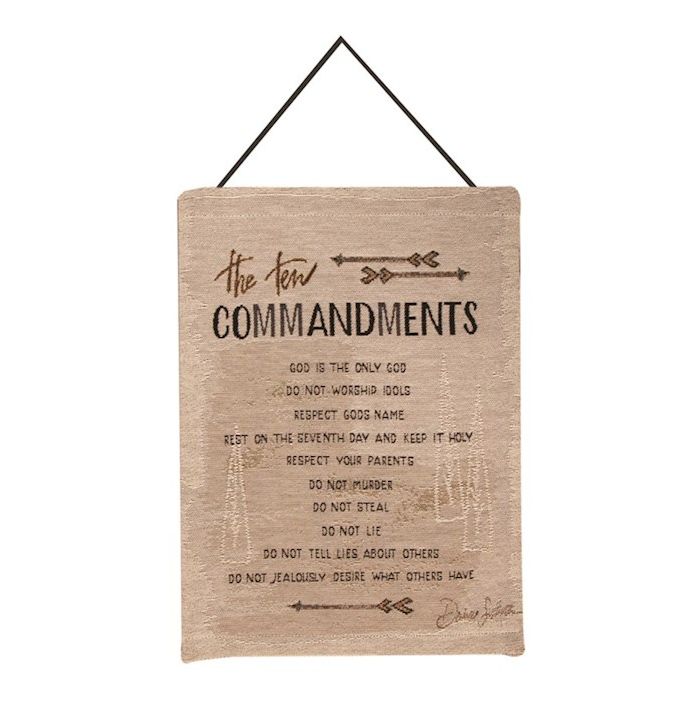 Ten Commandments (Tapestry) (13&quot; x 18&quot;)
