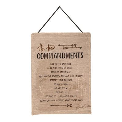 Ten Commandments (Tapestry) (13&quot; x 18&quot;)