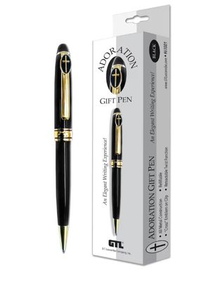 Cross Adoration Gift Pen  Black