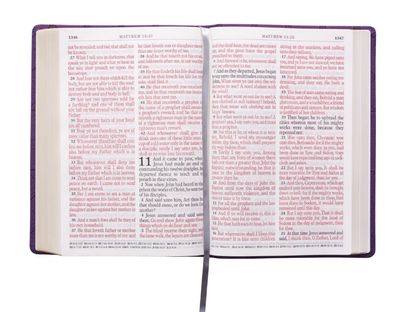 Purple Faux Leather Super Giant Print King James Version Bible