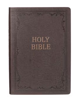 Dark Brown Faux Leather Super Giant Print King James Version Bible