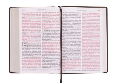 Dark Brown Faux Leather Super Giant Print King James Version Bible