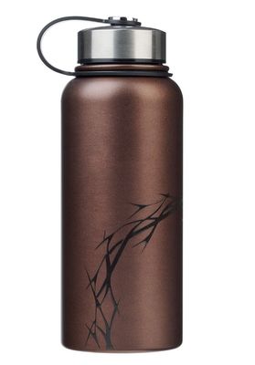 Amazing Grace Metallic Brown Crown of Thorns Stainless Steel Water Bottle