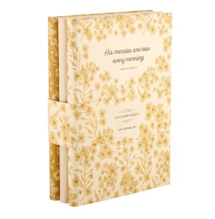 His Mercies Hardcover 3-Piece Journal Set