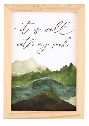 Framed Art Inner Peace  5 x 7