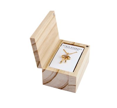 I Said a Little Prayer for You Bow Treasure Box Necklace
