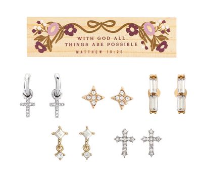 Inspirational Boxed Earring Set