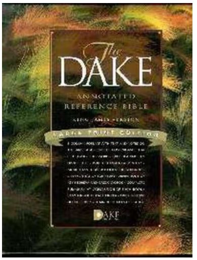 Dake Annotated Reference Bible-KJV-Large Print