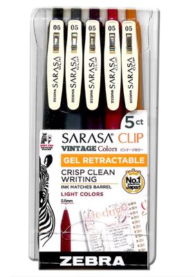 Sarasa Clip Gel Pen Set 5-Pen Set