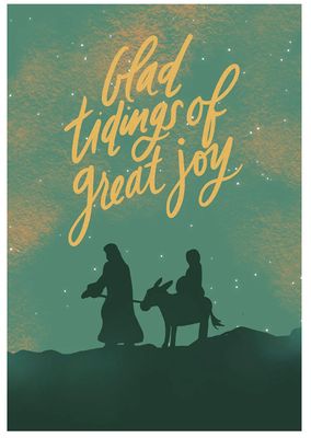 Glad Tidings of Great Joy Christmas Boxed Cards 10Pk