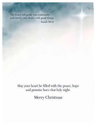 O Holy Night Boxed Christmas Card 10Pk