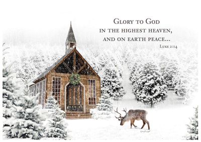 Glory To God Christmas Boxed Card 10 Pk