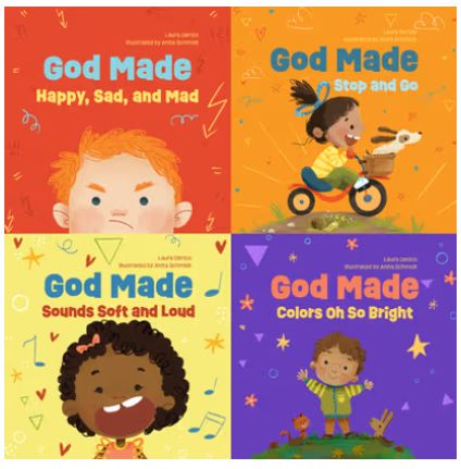 God Made All of Me 4-Pack: Books for Babies and Toddlers about Feelings, Actions, Colors, and Sounds