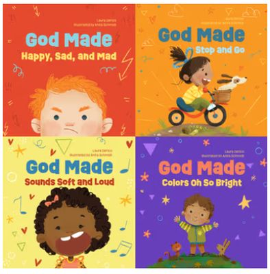 God Made All of Me 4-Pack: Books for Babies and Toddlers about Feelings, Actions, Colors, and Sounds