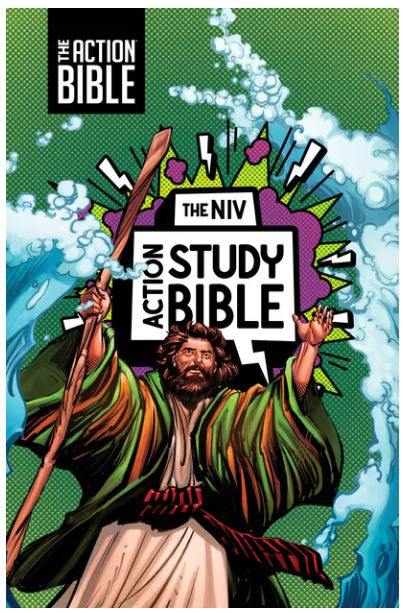 The NIV Action Study Bible, Leathersoft, Forest, Full Color