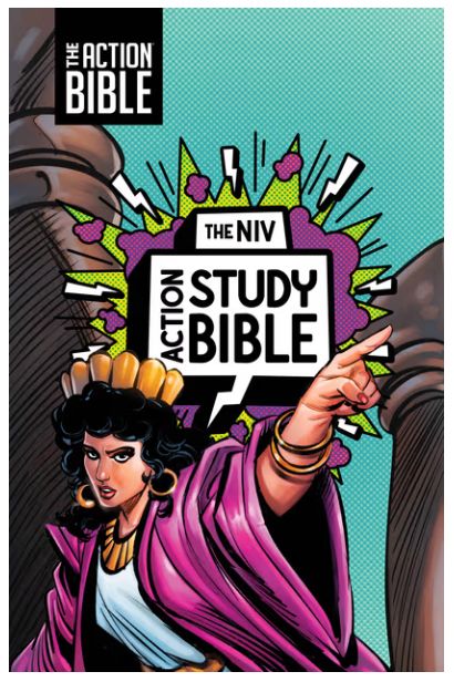 The NIV Action Study Bible, Leathersoft, Aqua, Full Color